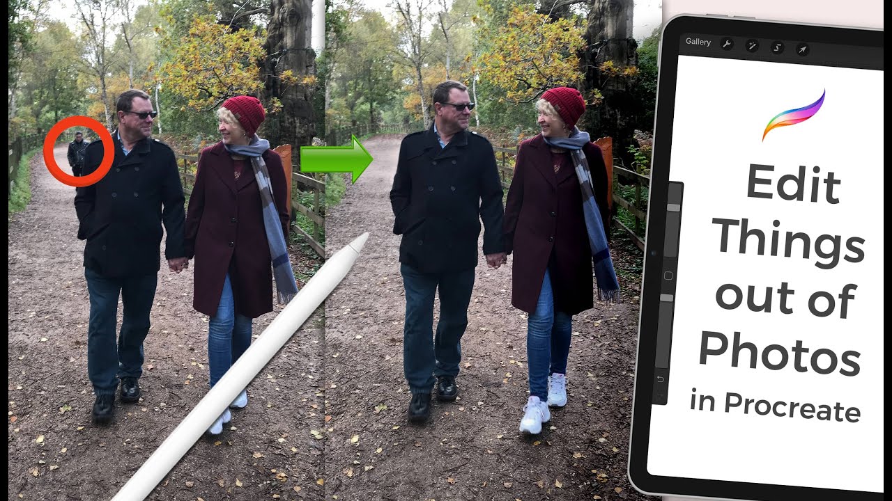 How to Edit Things Out of Photos in Procreate | Procreate Photo Editing | Edit Photos on iPad