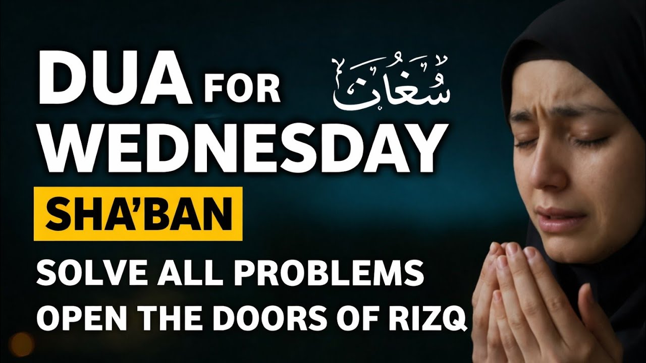 WEDNESDAY DUA | To Open: The Door of Rizq, Remove Hardships & Worries