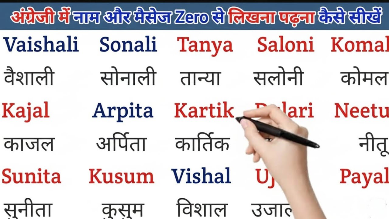 English padhna sikho | इंग्लिश में नाम लिखना पढ़ना कैसे सीखें |english practice kaise kre asani se