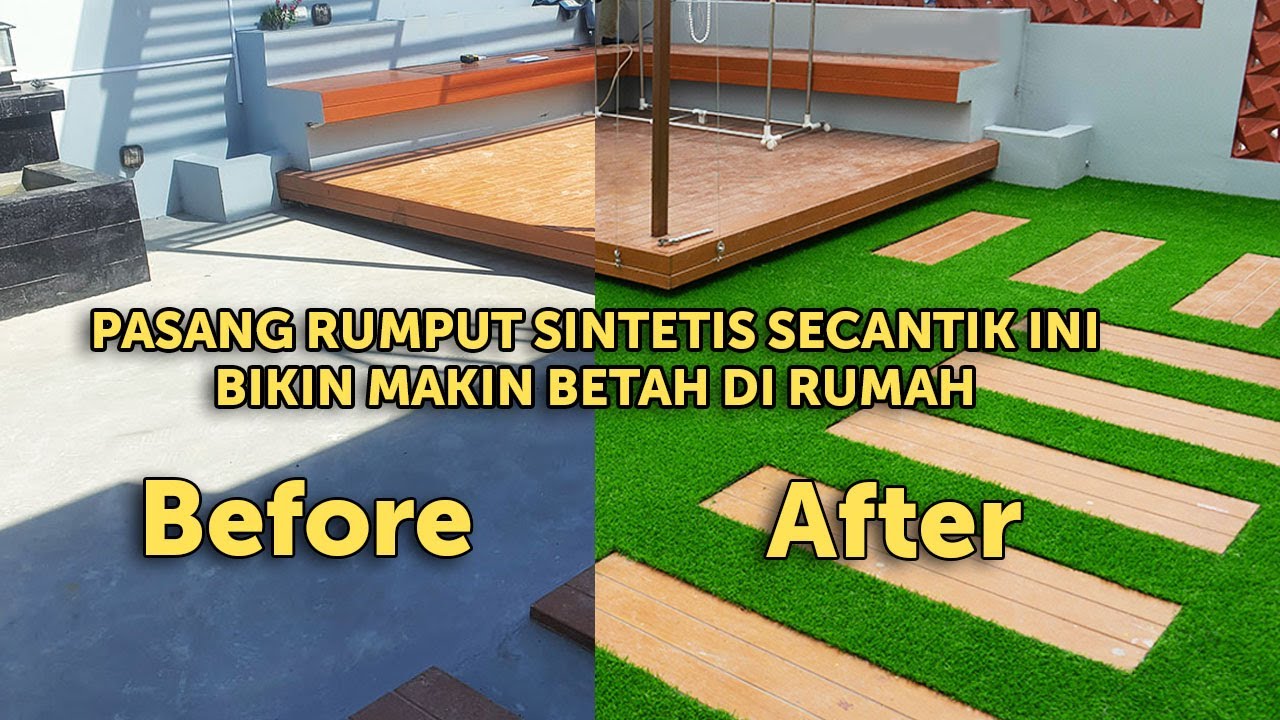 Pemasangan Rumput Sintetis dengan Sistem Drainase Sel: Transformasi Sebelum dan Sesudah