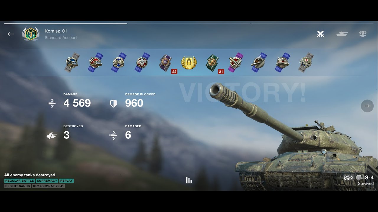 IS-4 🇷🇺 4569 DMG • ACE Replay feat. Komisz_01 | WoTB 11.0