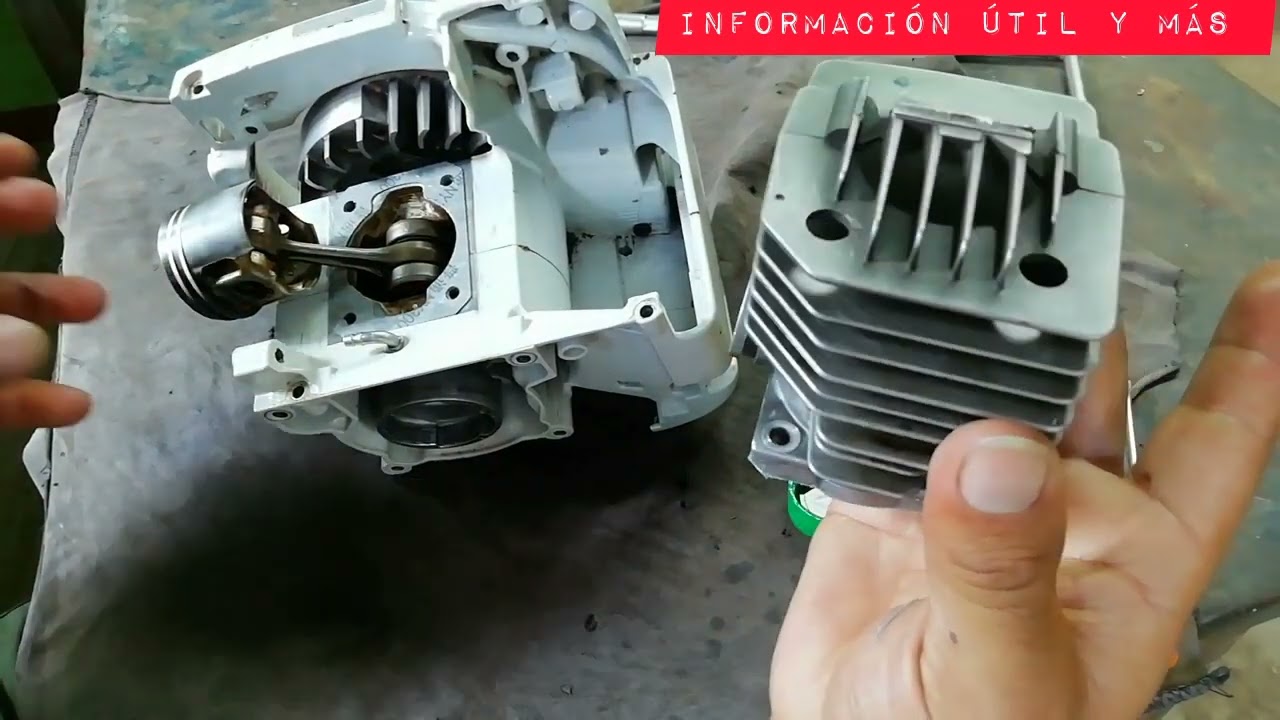 Motoguadaña [STHIL FS 280] Como Colocar el Cilindro al Piston y Empaques (Motor)