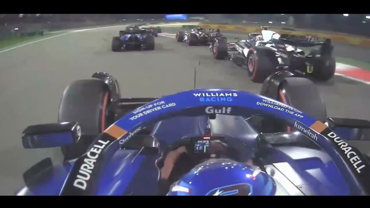 F1 Bahrain 2023 - Logan Sargeant Onboard start