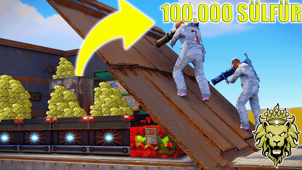 BUNKER BASE'DEN 100,000 SÜLFÜR ÇIKTI!!!   (RUST TÜRKÇE)
