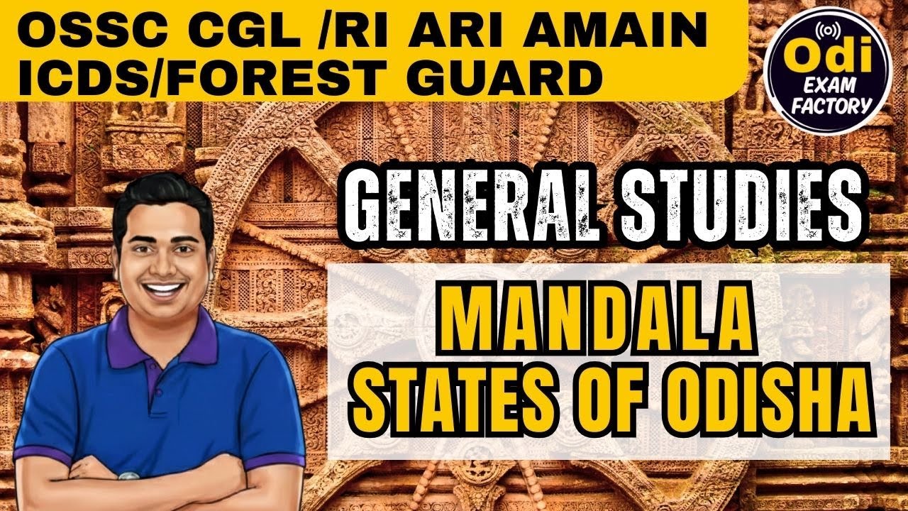 MANDALA STATES OF ODISHA #osscjob #cgl2026 #history #geography