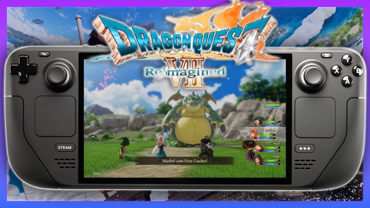 Dragon Quest 7 Reimagined: геймплей на Steam Deck и лучшие настройки!