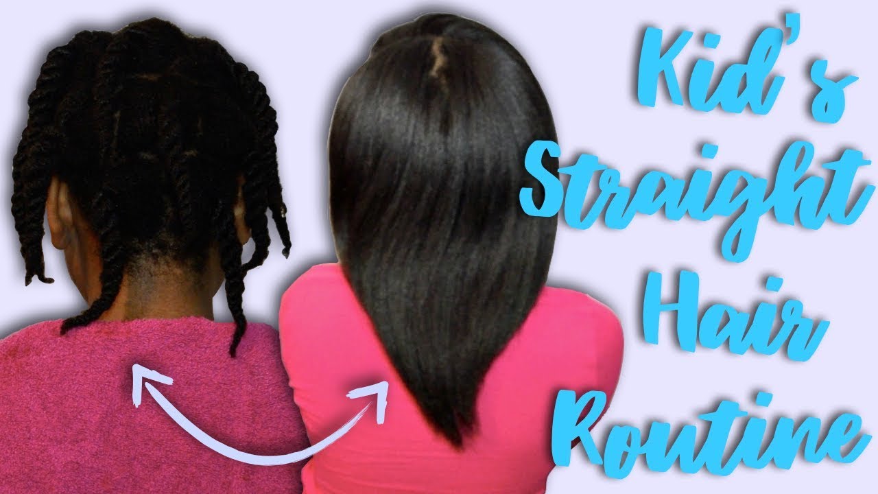 Little Girl's Straight Hair Routine | Natural Hair