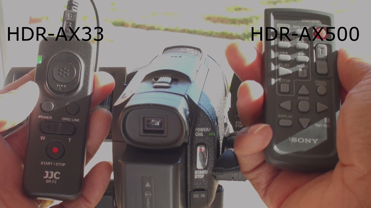 Sony HDR-XR33 vs Sony HDR-XR500, ZOOM and REMOTE Function!