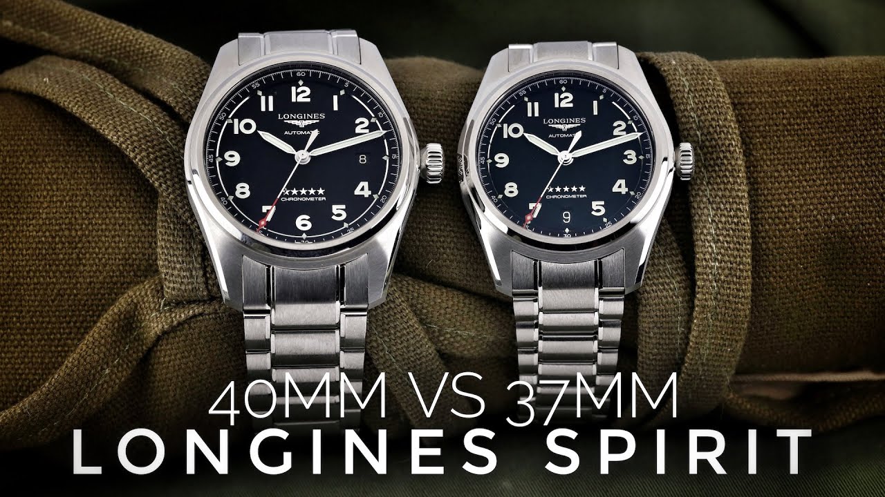Longines Spirit 37 мм против 40 мм