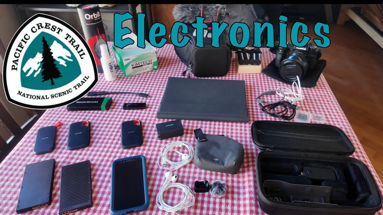 Electronics for my 2026 Pacific Crest Trail Thru Hike