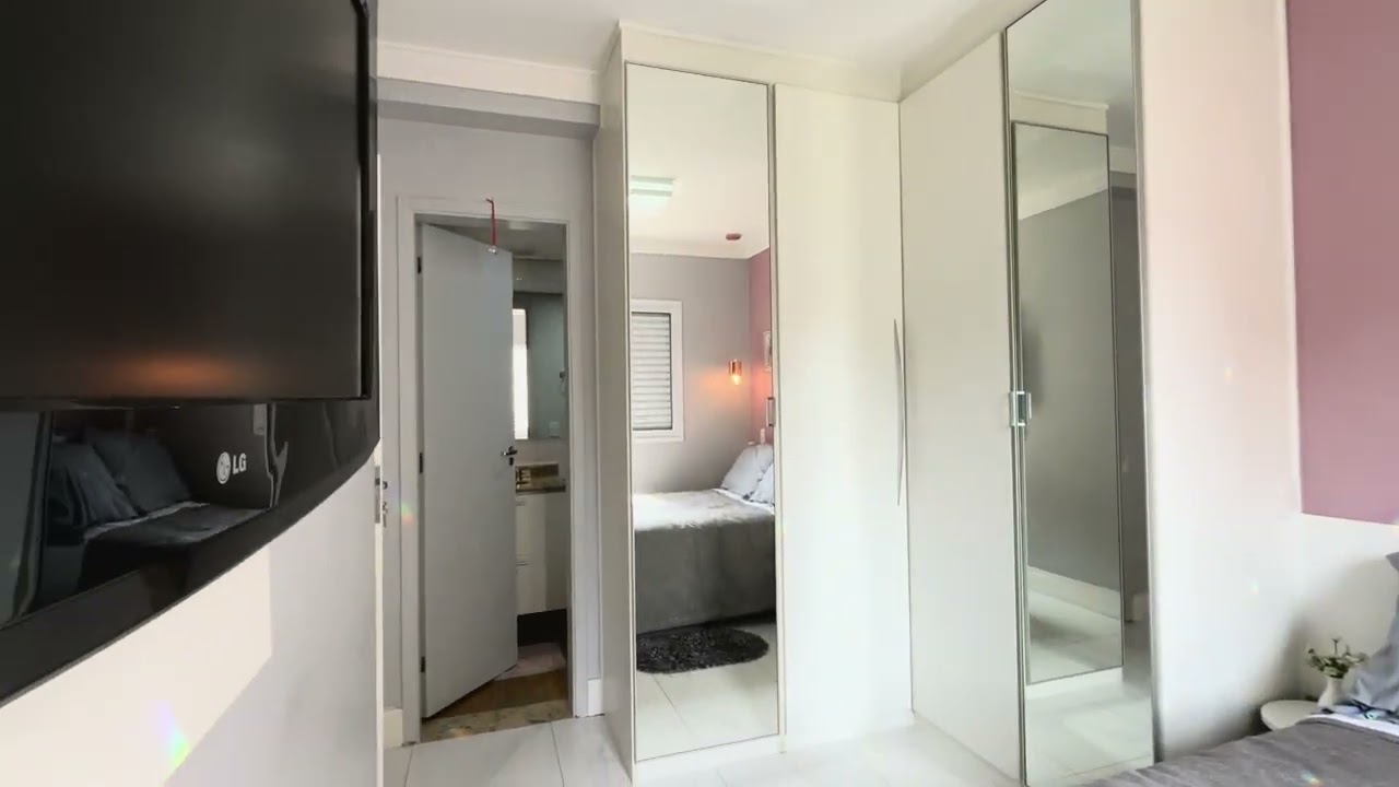 Apartamento com varanda gourmet e vista livre