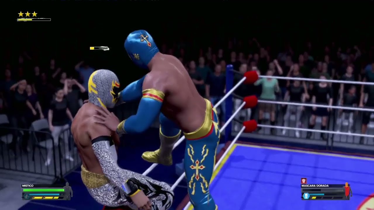 CMLL - Mistico vs Mascara Dorada Arena Coliseo 2026 Lucha Libre Consejo Mundial WWE2K24 Match