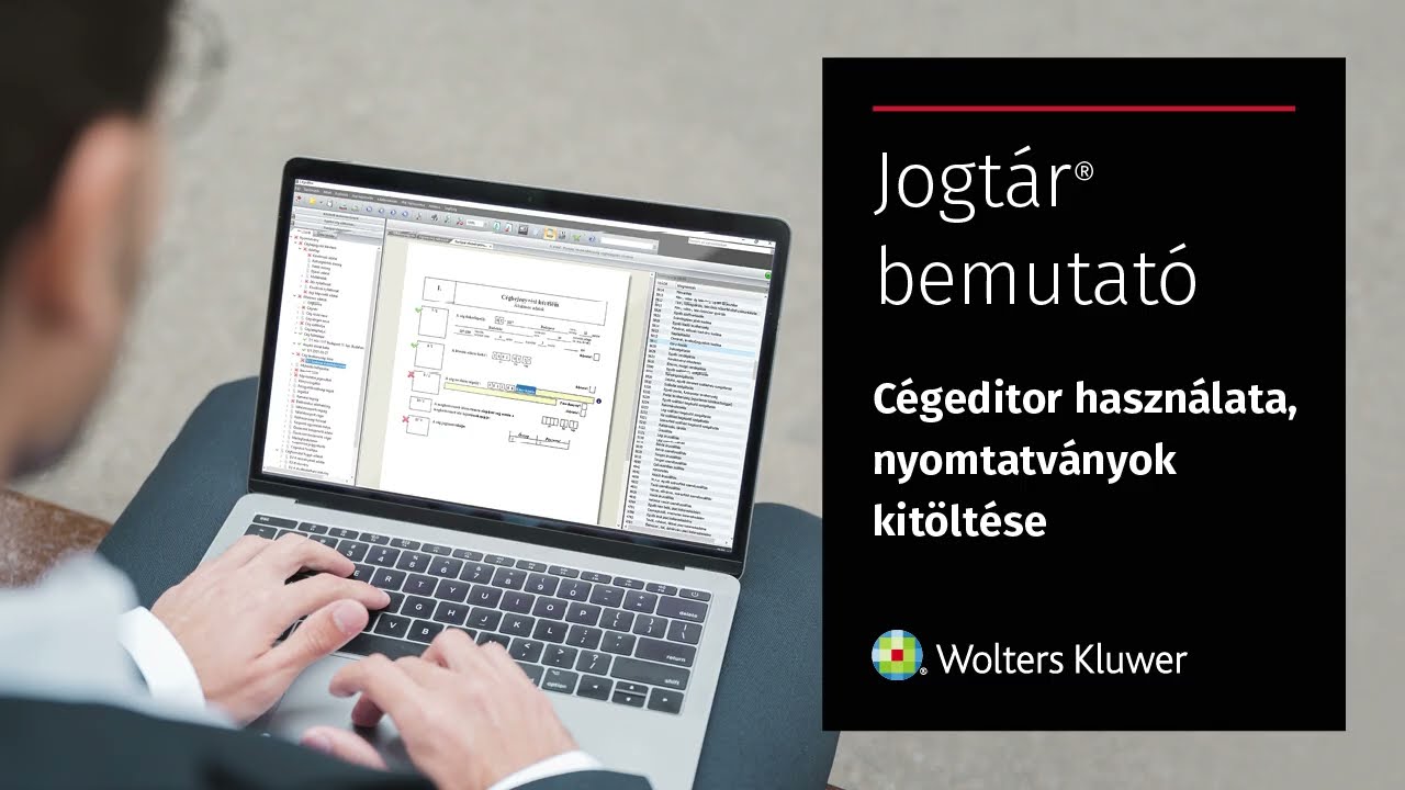 Cégeditor program használata - Jogtár® online bemutató