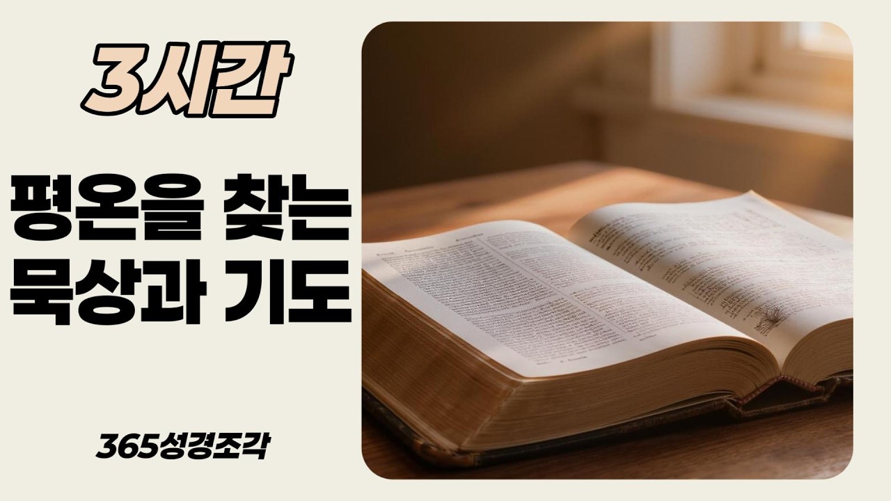 [3시간] 잠잘 때 듣는 성경 구절 묵상과 기도 - 365성경조각