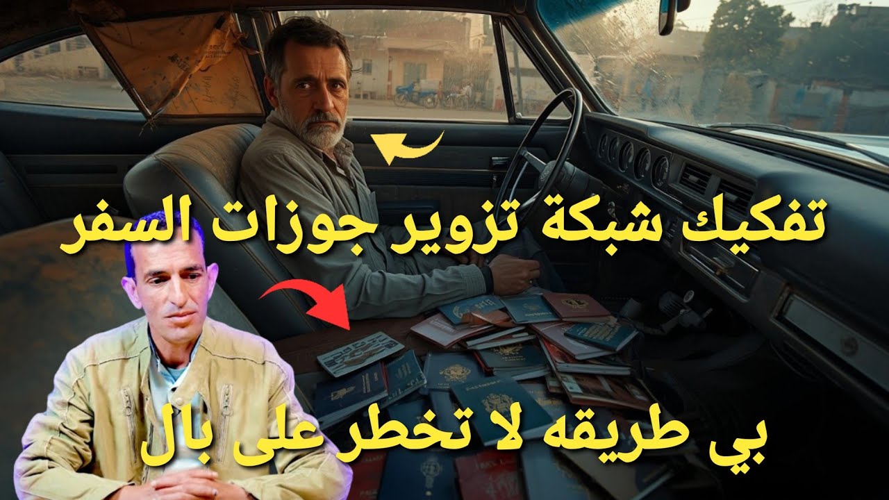 قمنا بي توقيف سياره لي المراقبة لي تكون المفاجئة العثور على عدد كبير من جوزات السفر المزورة