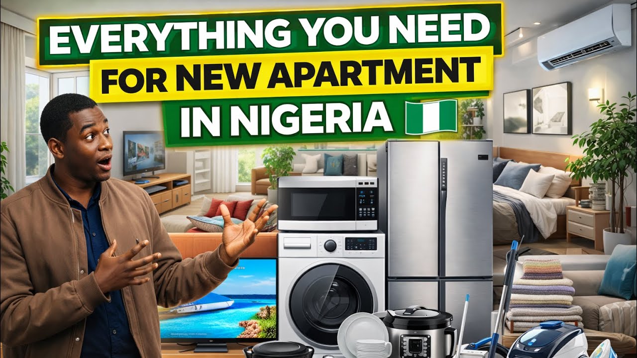This is basically everything you’ll need for a new apartment in Nigeria 