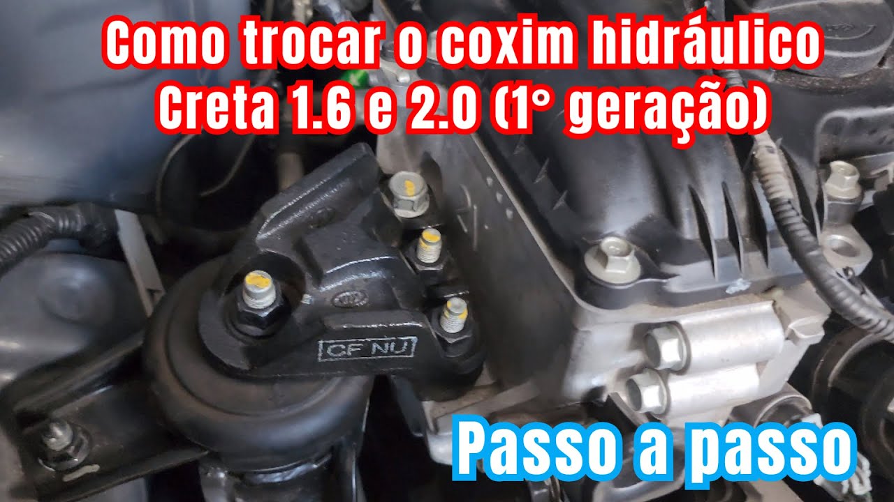 Como trocar coxim do motor (Lado direito) do Creta em casa.