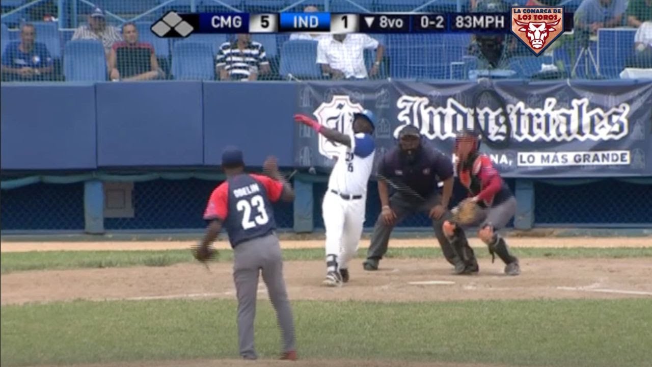 Camagüey vs Industriales.  3er juego subserie. Pelota Cubana. 2019