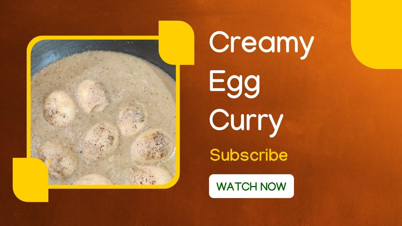 Creamy White Egg Masala | Perfect with Roti, Naan & Rice