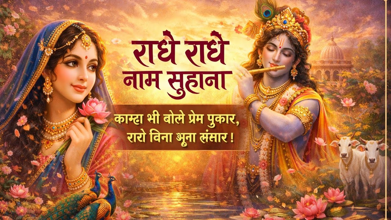 राधे राधे नाम सुहाना | Heart Touching Radha Krishna Bhajan 🙏🏻🙏🏻❤️❤️