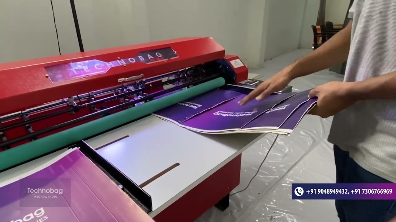 Paper Bag Making Combo Machine | All in 1 Semi Automatic Paper Bag Making Machine | Technobag-Mecarc