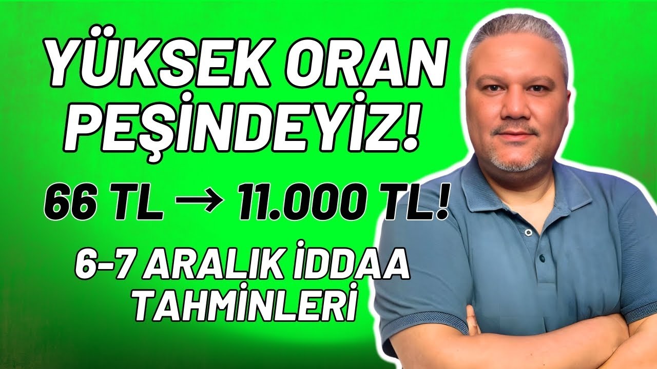 13-14 Aralık İddaa Tahminleri | Y&uuml;ksek Oran Peşindeyiz!