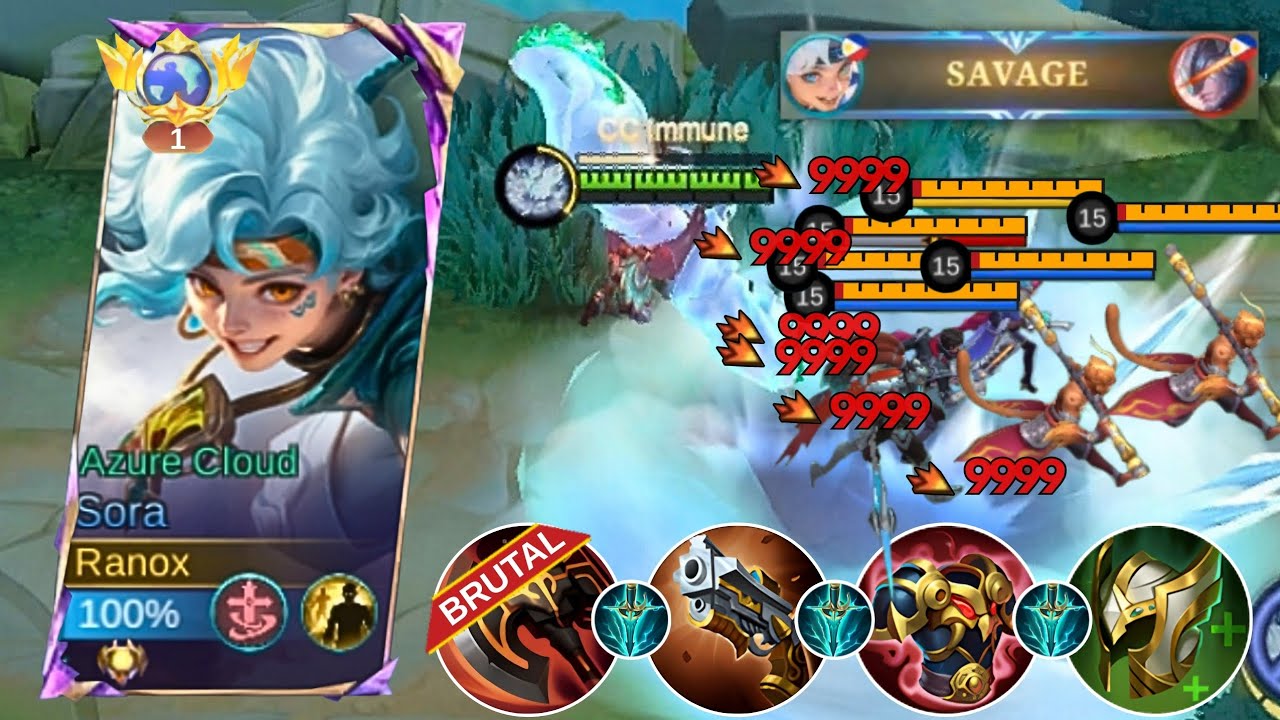 19 Kills + Savage!! 🔥 I FINALLY DISCOVERED SORA BEST BUILD 2026! (must watch) - Mobile Legends