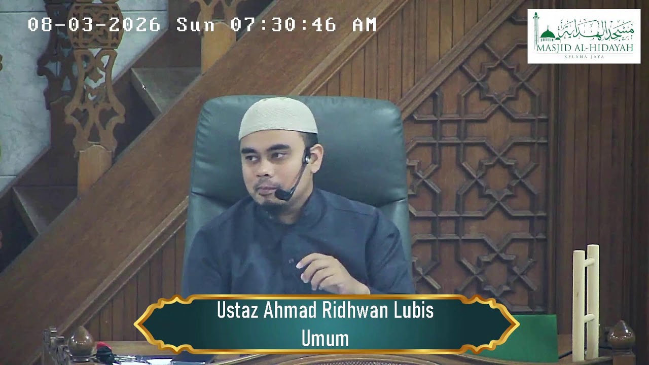 [LIVE] Kuliah Subuh : Ustaz Ahmad Ridhwan Lubis Bin Abdollah