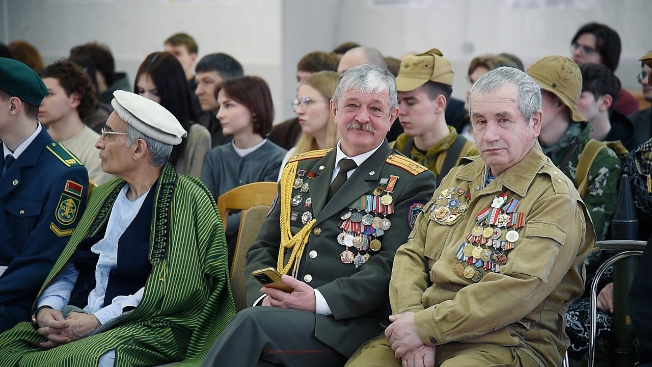 На военном факультете БГУ состоялась встреча с ветеранами войны в Афганистане