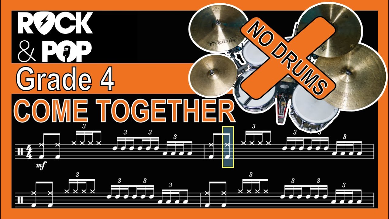 Come Together - Drumless Track With Notation (Trinity Grade 4)