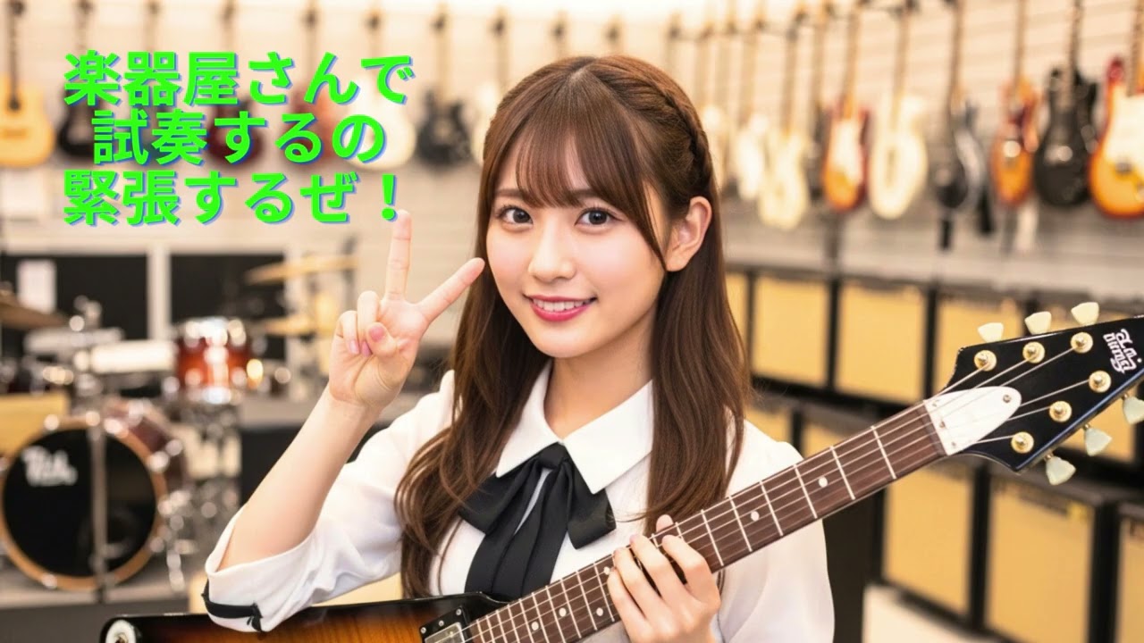【Suno AI】楽器屋さんで試奏するの緊張するぜ！【アイドルソング】