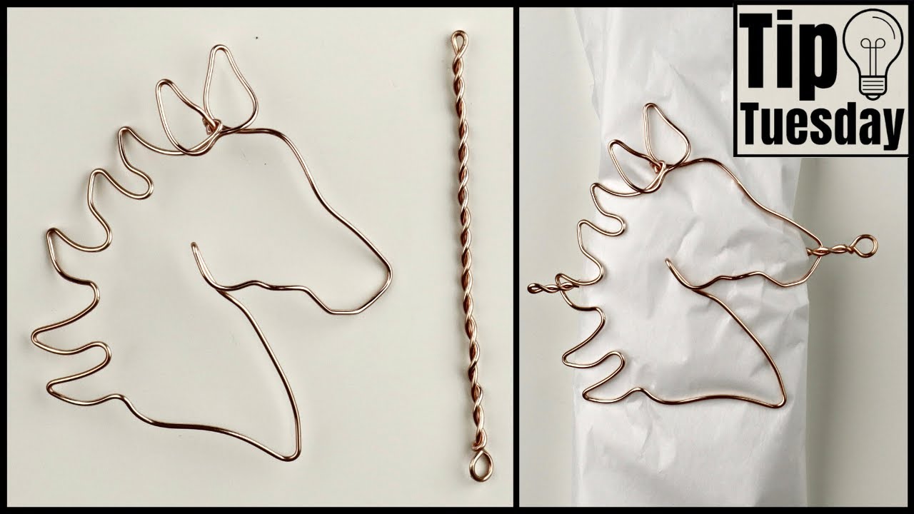 Wire Horse Shawl, Scarf or Hair Pin DIY Tutorial