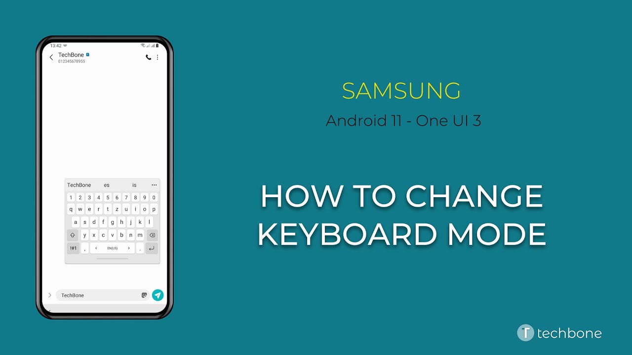 How to Change Keyboard mode - Samsung [Android 11 - One UI 3]