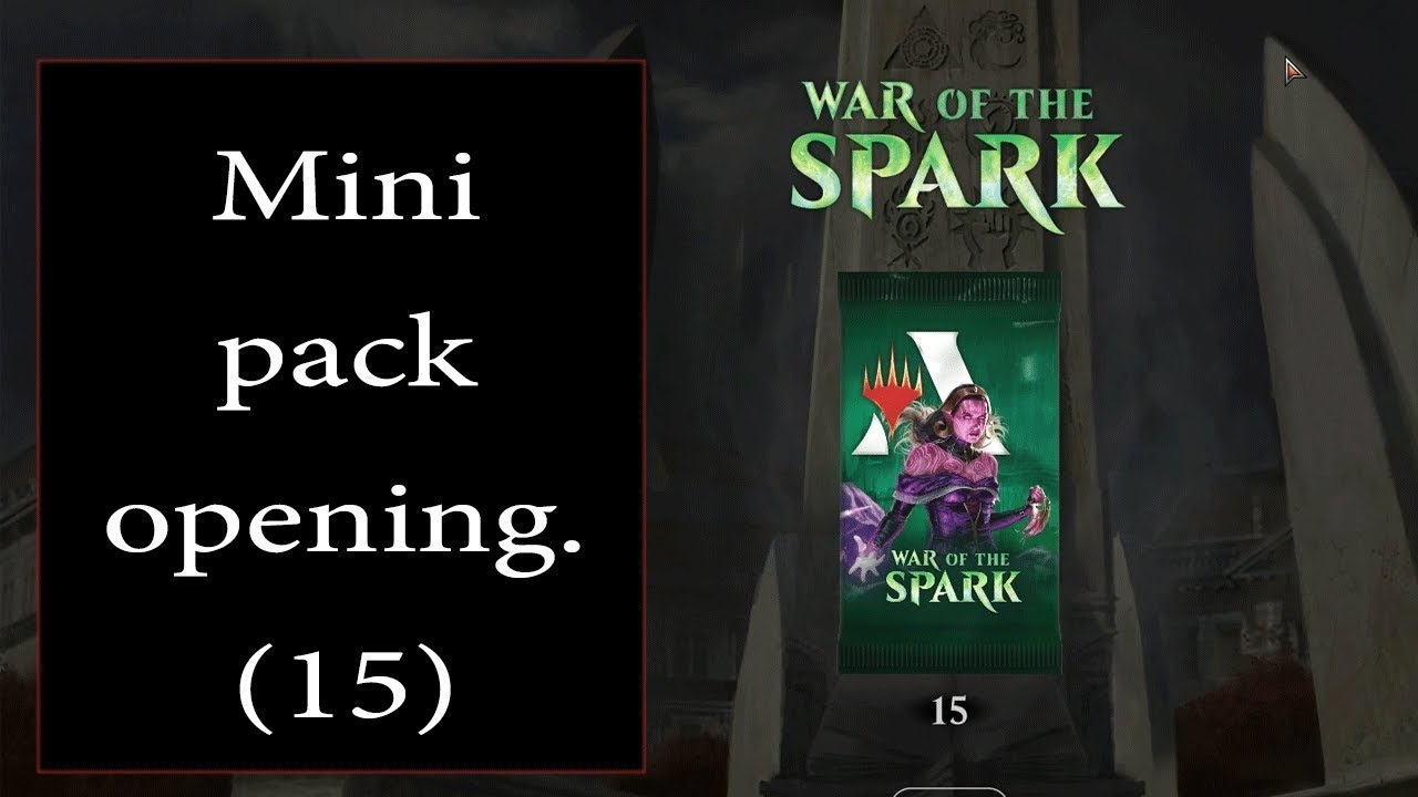 A small pack opening (war of the spark) // mtg arena, reupload