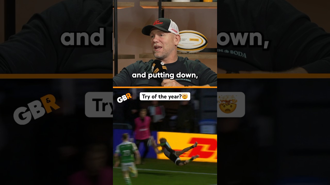 Is this the try of the year?! 🤯Mike Tindall reacts to Tyrone Green&rsquo;s try🃏🎥 @premrugby #premrugby