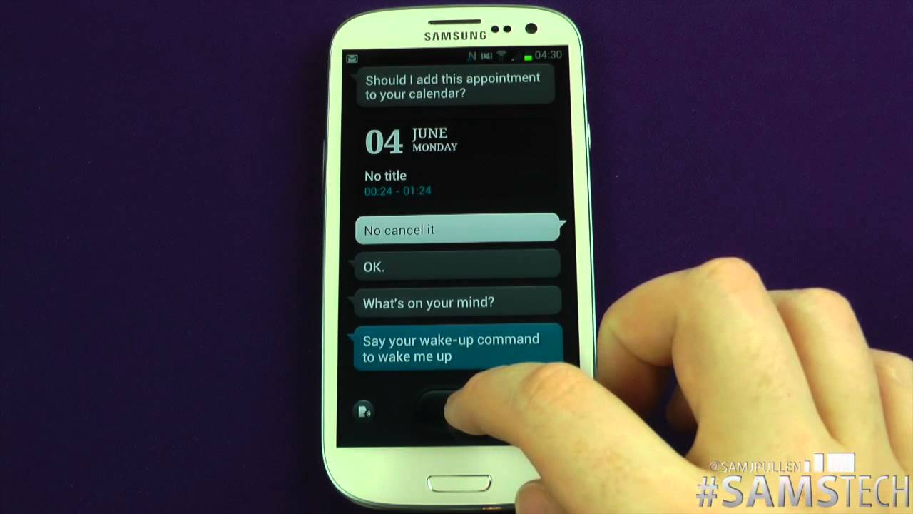 Samsung Galaxy S3 - S Voice Demo - Siri Like or Not ?