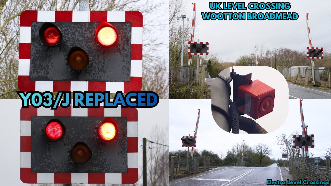 (NEW & WEIRD Moflash Alarm) Wootton Broadmead Level Crossing, Bedfordshire - Y03/J REPLACED!