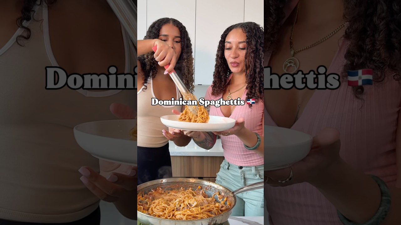 Delicious Dominican style spaghettis ft. @Prettygirlseattoo  😍 #dominicanfood