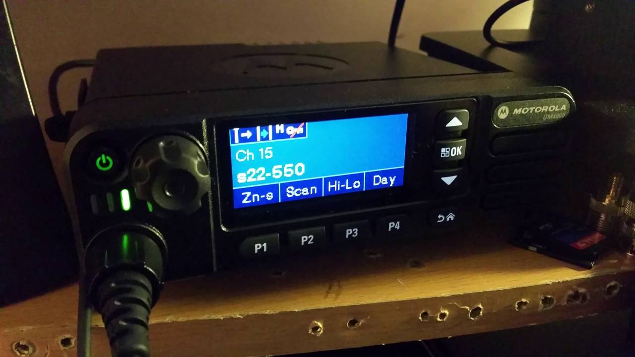 Motorola dm4600 test on fm mode vhf