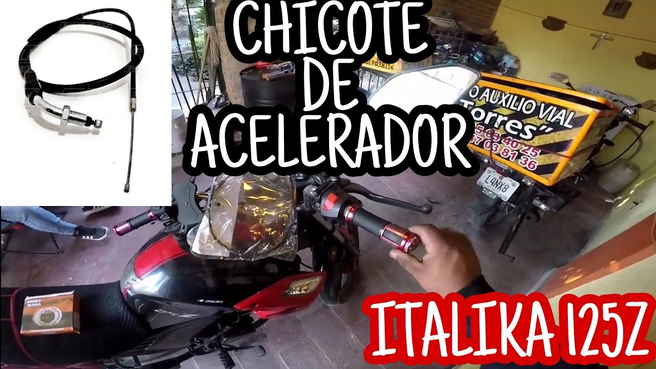 ITALIKA 125 Z CAMBIO DE CHICOTE DE ACELERADOR