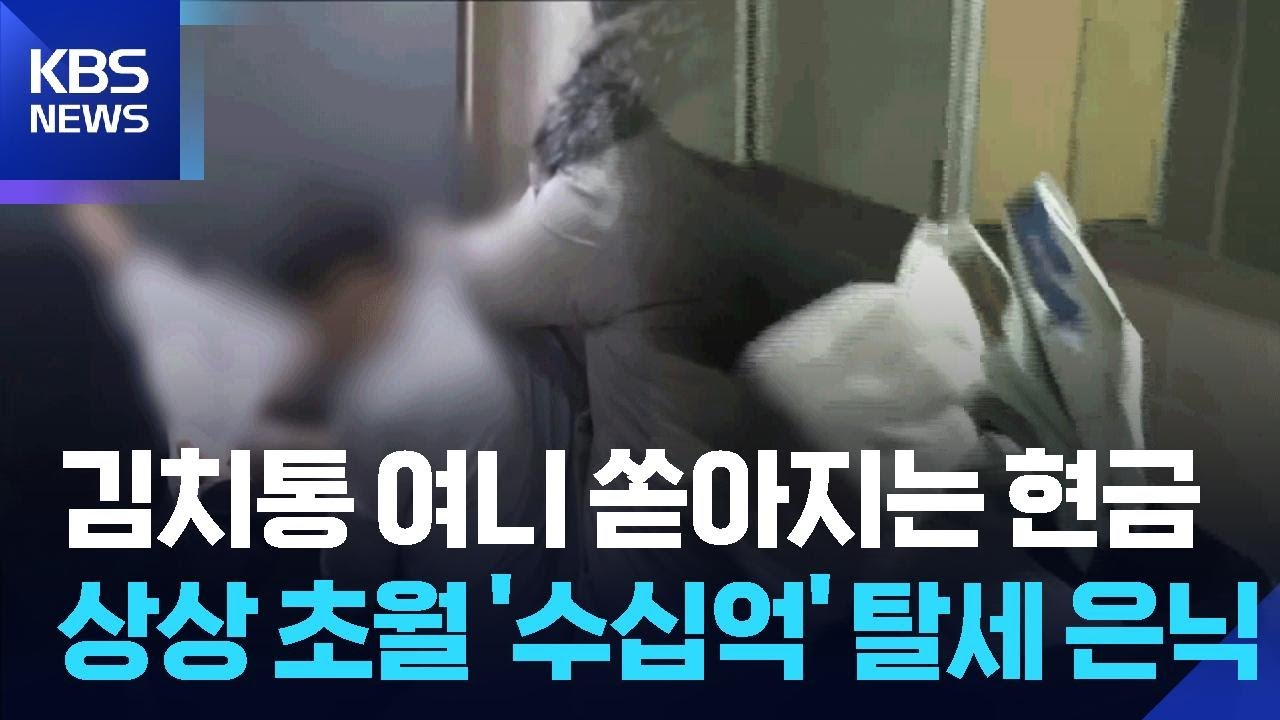 빼돌린 가방에 현금 1억 원…고액 체납자 현장 수색 / KBS  2026.02.26.