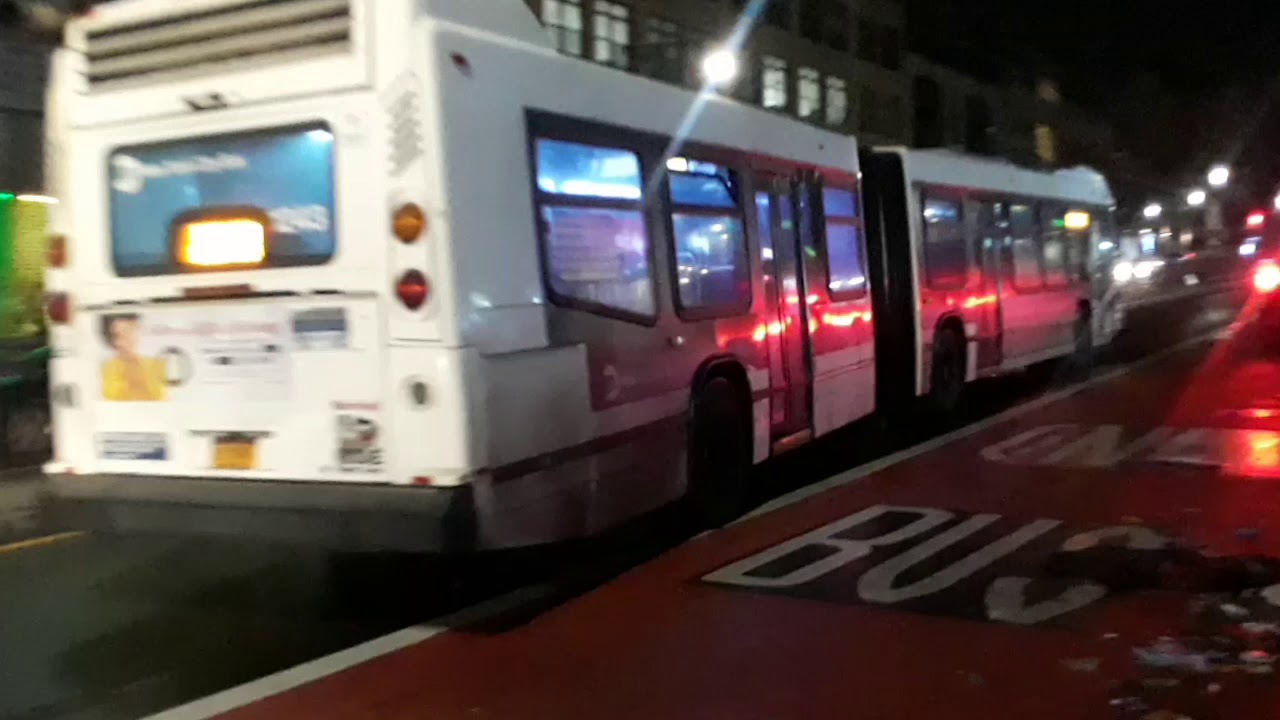 MTA NYC Bus 2010 Novabus LFS Articulated #1243 Going Out Of Service @ East 149th Street & Melrose Av