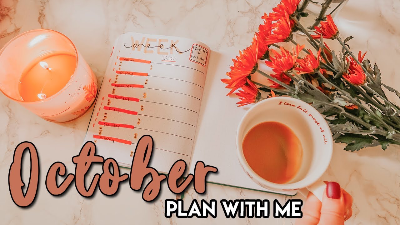 PLAN WITH ME OCTOBER 2020 Bullet Journal Set Up || Pumpkin Theme