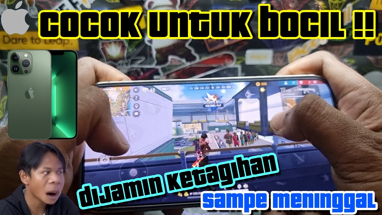 iPhone 13 Pro 128GB Gameplay Test Free Fire Max | Handcam | Apple A15 Bionic (5nm) | Li-Ion 3095 mAh