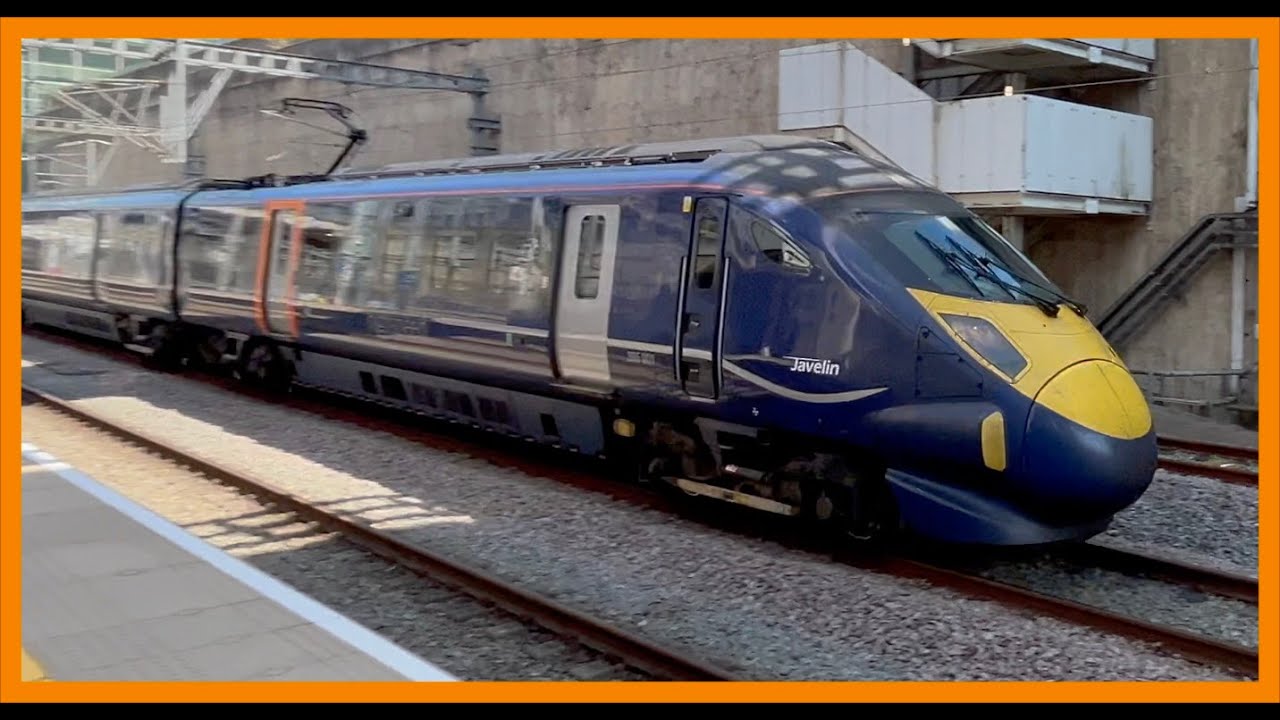 Passing South Eastern Class 395, Class 373s and 374s at Stratford International