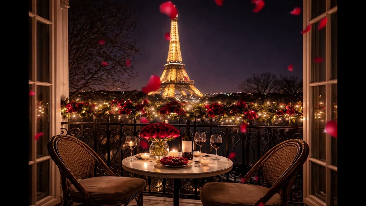 Quiet Romantic night in Paris | Relaxing City Ambience