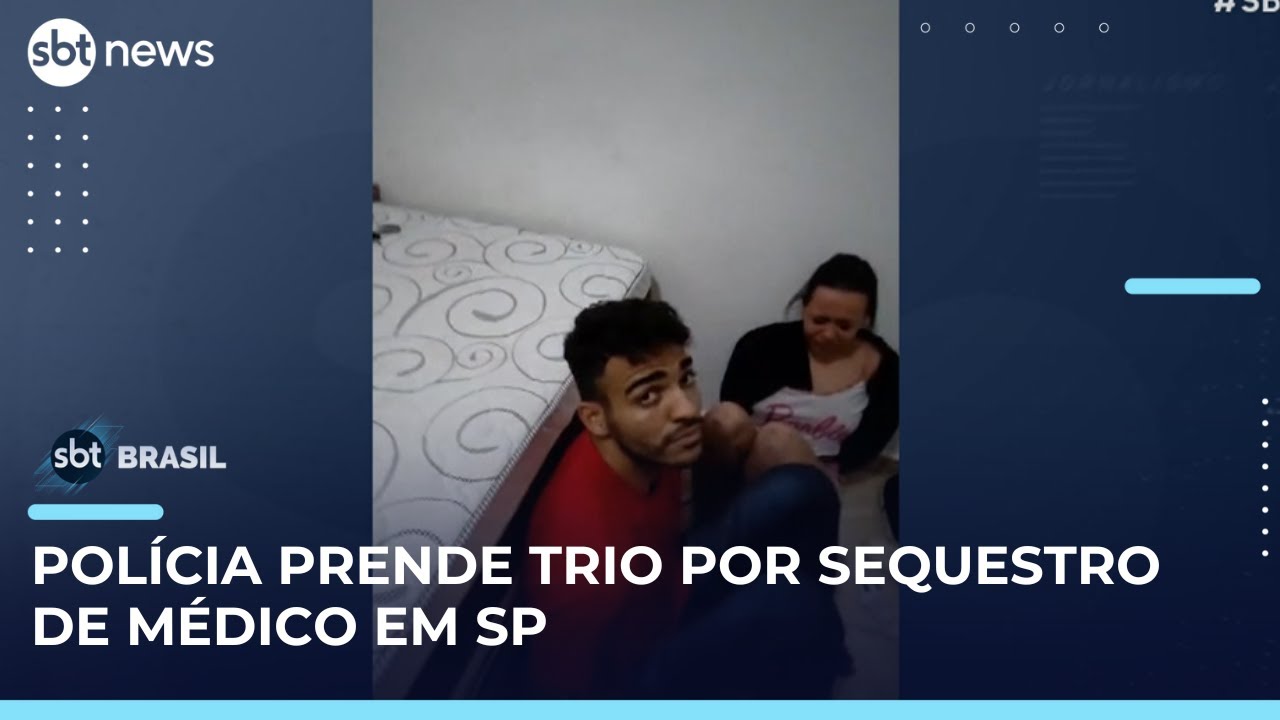 Tr&ecirc;s suspeitos s&atilde;o presos por sequestro de m&eacute;dico em bairro nobre de SP | #SBTBrasil