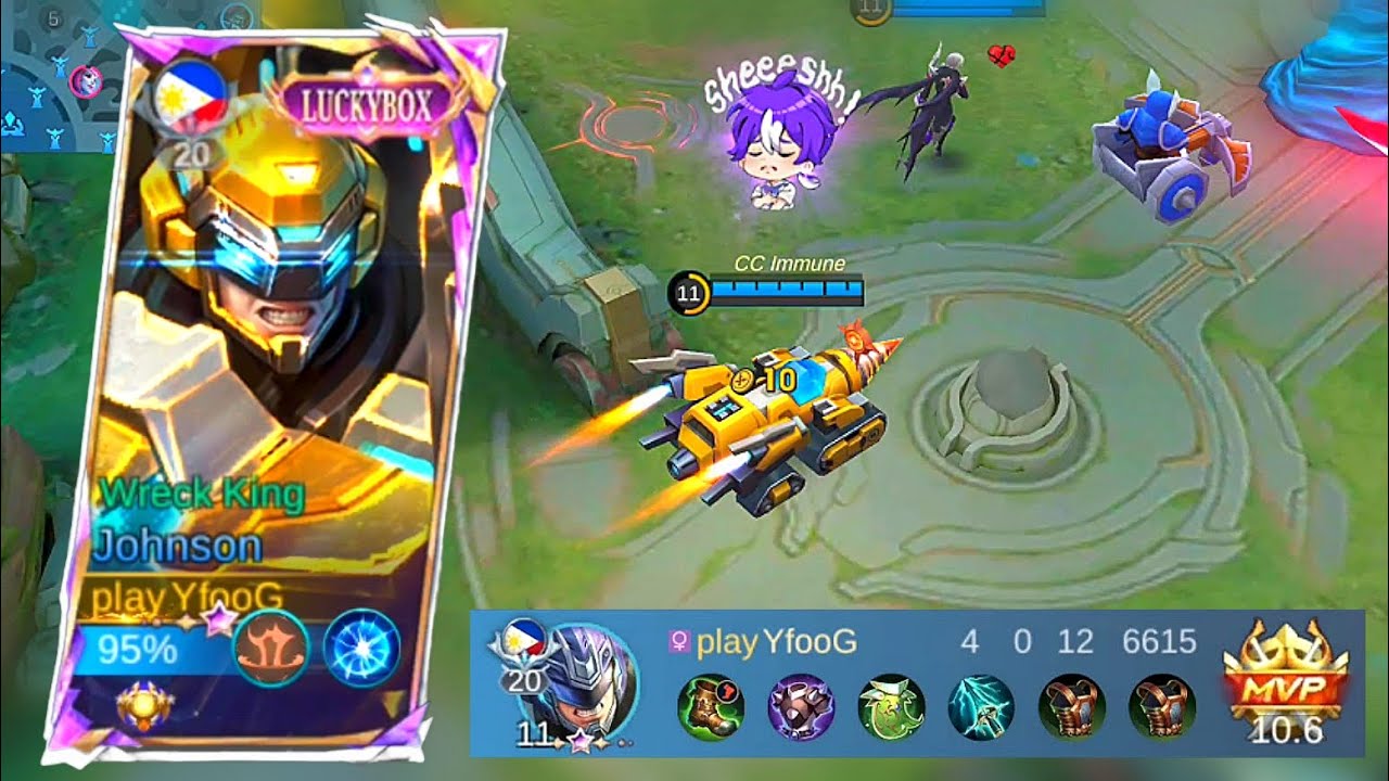 This JS / Johnson Luckybox skin is so amazing! mvp gameplay  4 0 12 kda | rank