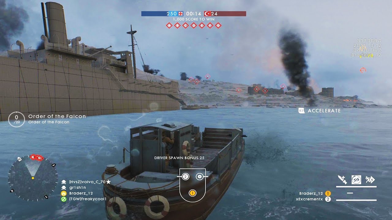 Gallipoli Beach Landings Map - Battlefield 1 Turning Tides Gameplay