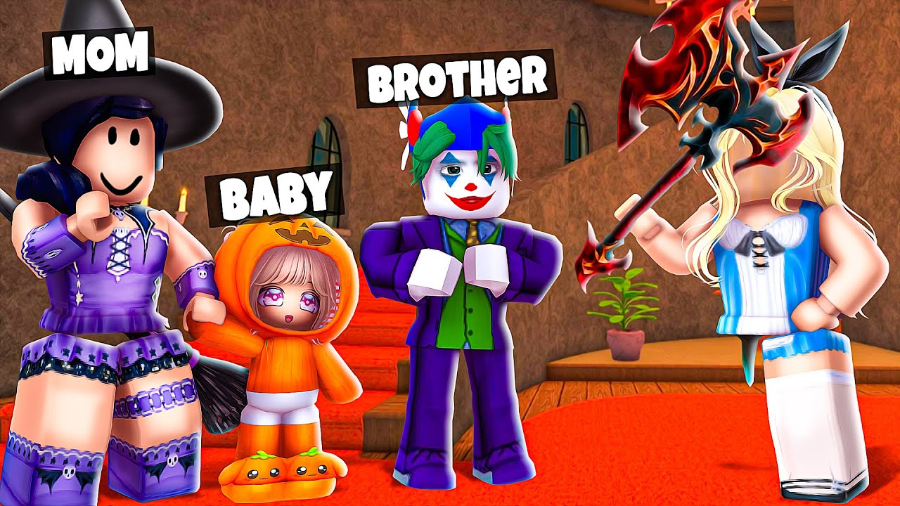 PLAYING the MM2 HALLOWEEN Update WITH MY FAMILY!